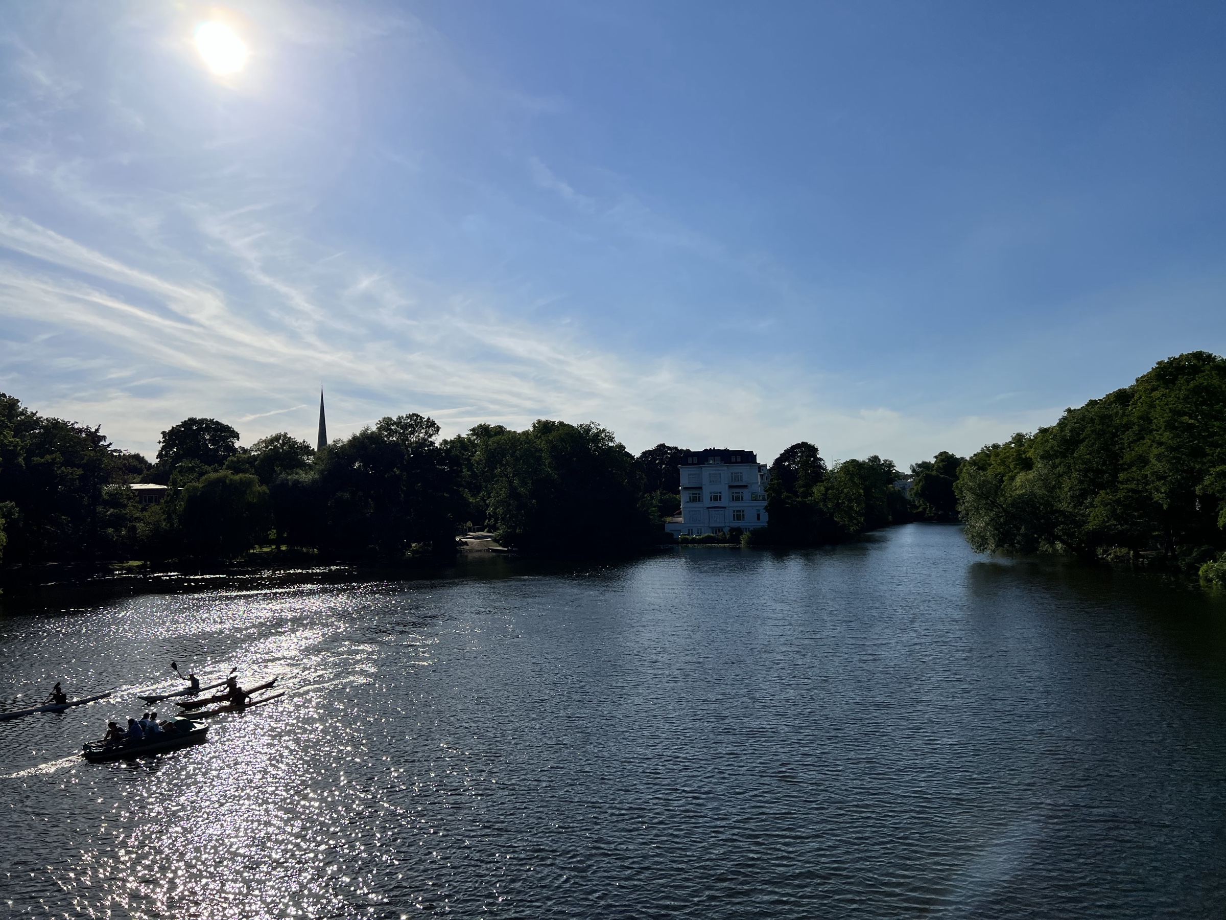 Rowers on the Alster