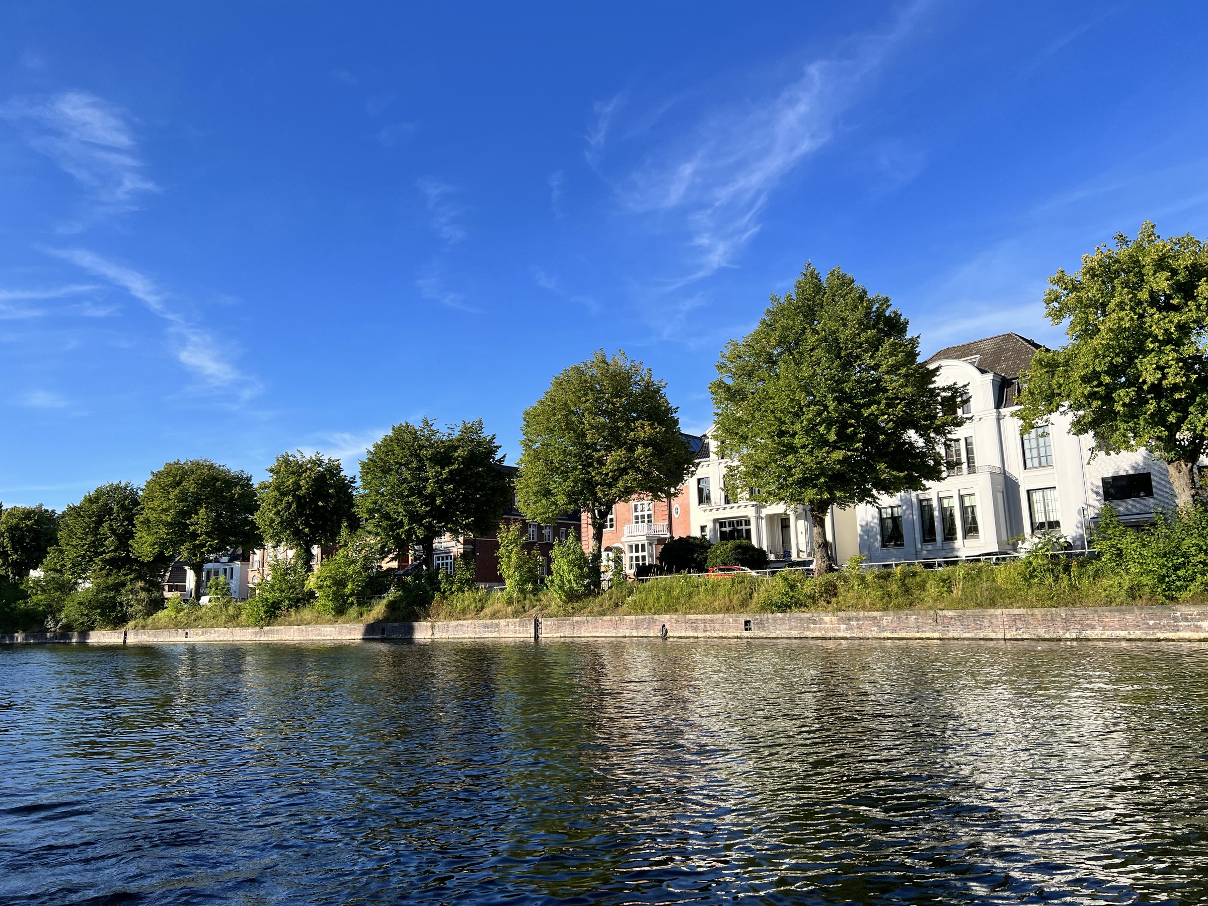 Alster villas on a sunny day